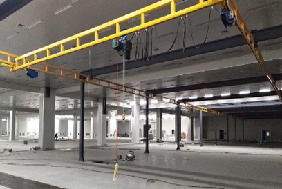 建筑業(yè)倉(cāng)庫(kù)搬運(yùn)小能手-重邦KBK軌道起重機(jī)